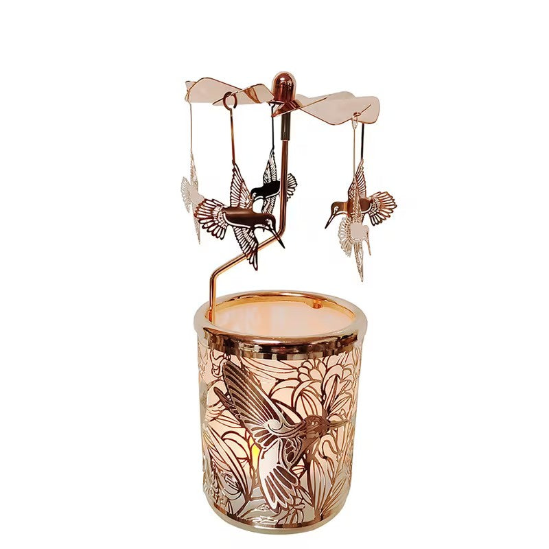 Rotating Bird Candle Holder