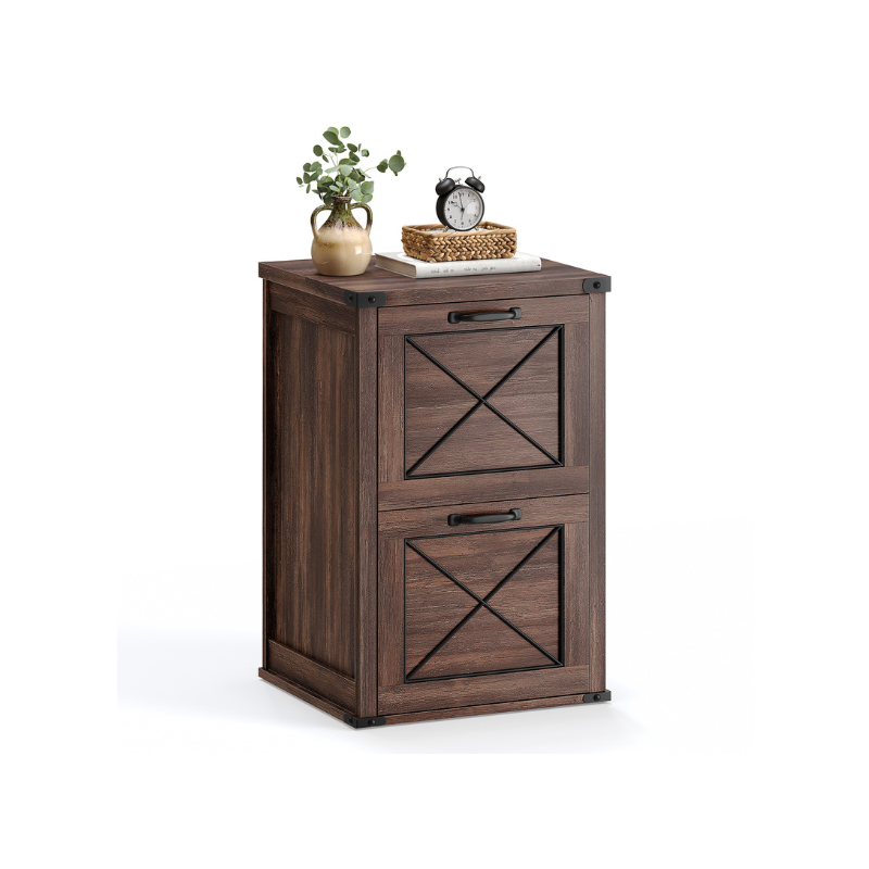 Farmhouse File Cabinet | Two Drawer Home Office Storage