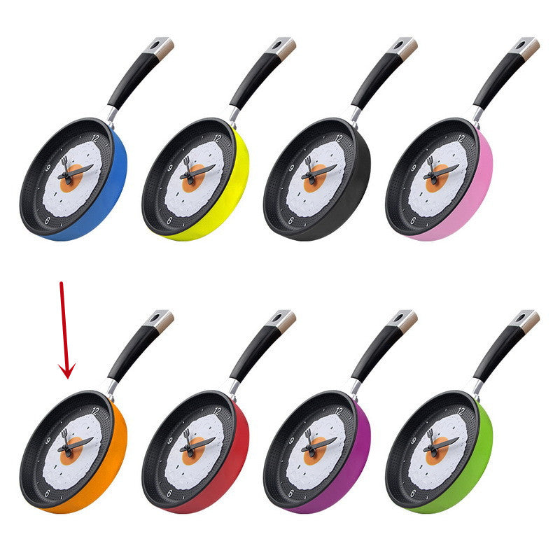 Frying Pan Wall Clock | Novelty Kitchen Decor
