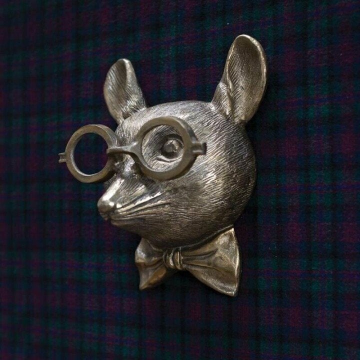 Novelty Animal Head Wall Decor | Deer With Glasses Sculpture