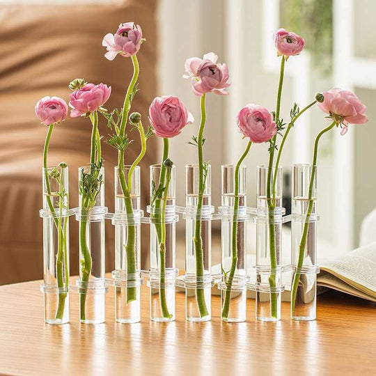 Glass Tube Bud Vase | Modular Flower Vase Set