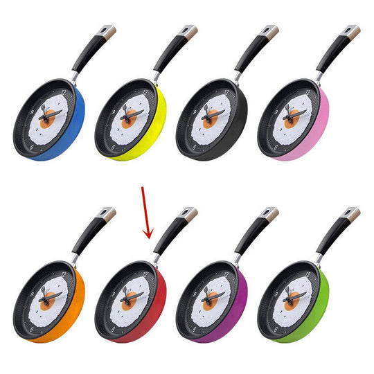 Frying Pan Wall Clock | Novelty Kitchen Decor