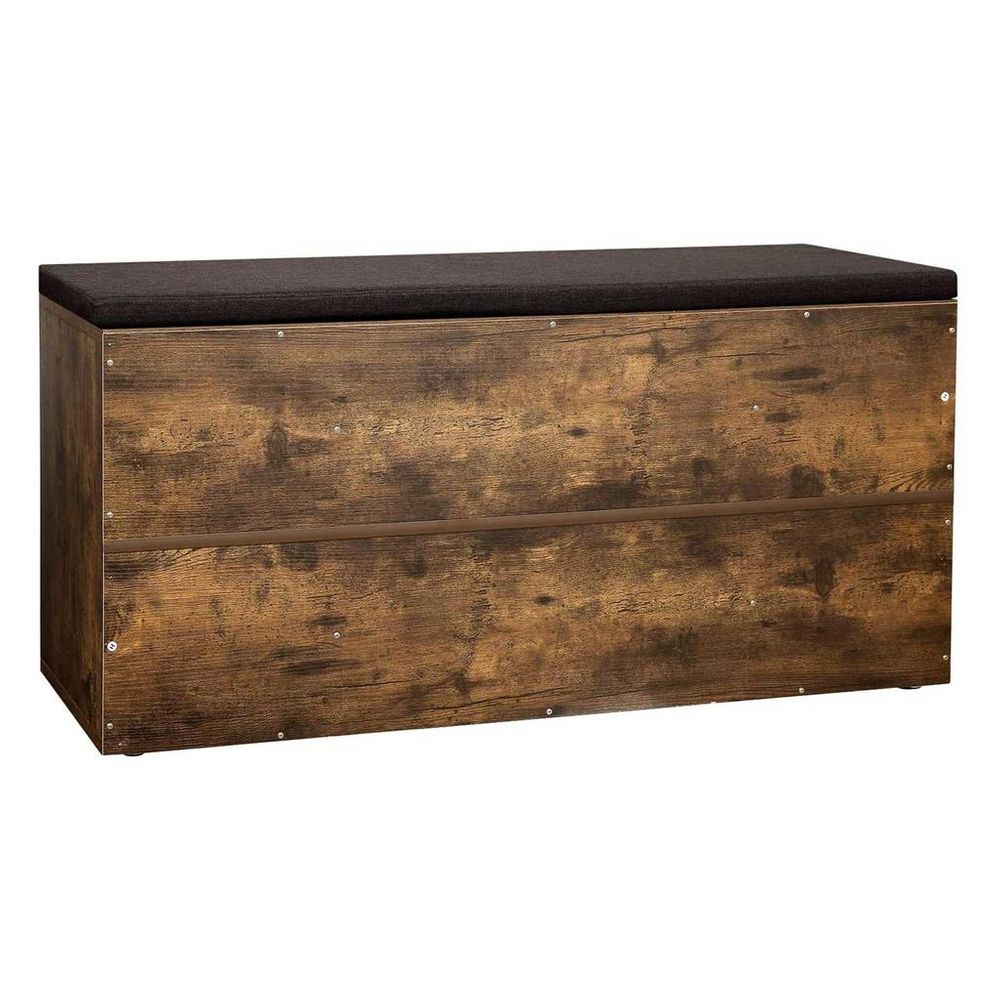 Cushioned Shoe Bench | Open Cubby Storage For Entryways