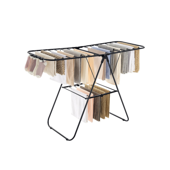 Heavy-Duty Drying Rack | Steel Rack With Sock Clips