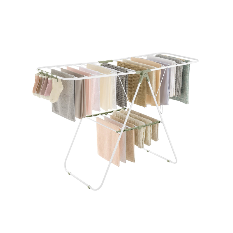Heavy-Duty Drying Rack | Steel Rack With Sock Clips