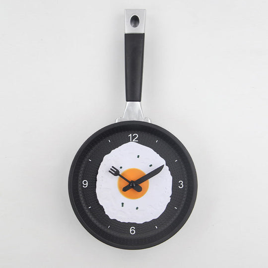 Frying Pan Wall Clock | Novelty Kitchen Decor