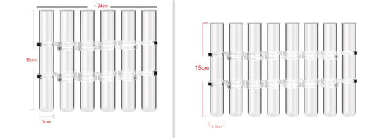 Glass Tube Bud Vase | Modular Flower Vase Set