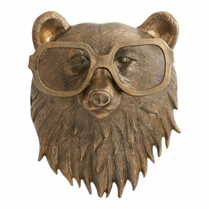Novelty Animal Head Wall Decor | Deer With Glasses Sculpture