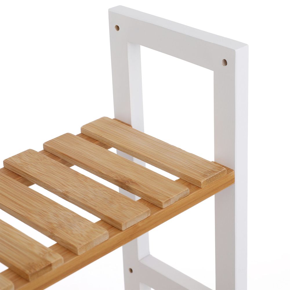 Bamboo Bathroom Shelf | 3-Tier Wall Mount or Freestanding Rack