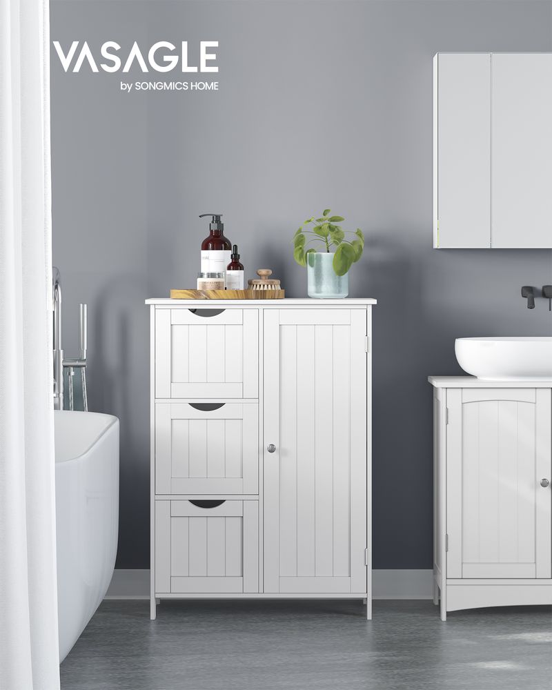 Slim Bathroom Cabinet | Storage With Adjustable Shelf