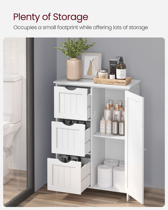 Slim Bathroom Cabinet | Storage With Adjustable Shelf