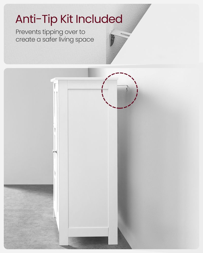 Slim Bathroom Cabinet | Storage With Adjustable Shelf