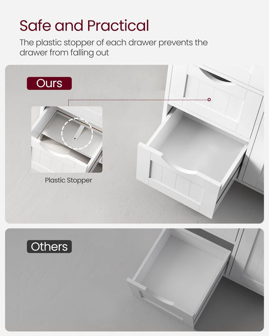 Slim Bathroom Cabinet | Storage With Adjustable Shelf