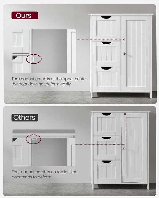 Slim Bathroom Cabinet | Storage With Adjustable Shelf
