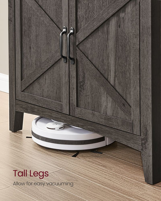 Farmhouse Buffet Cabinet | Storage Cabinet With Barn Doors