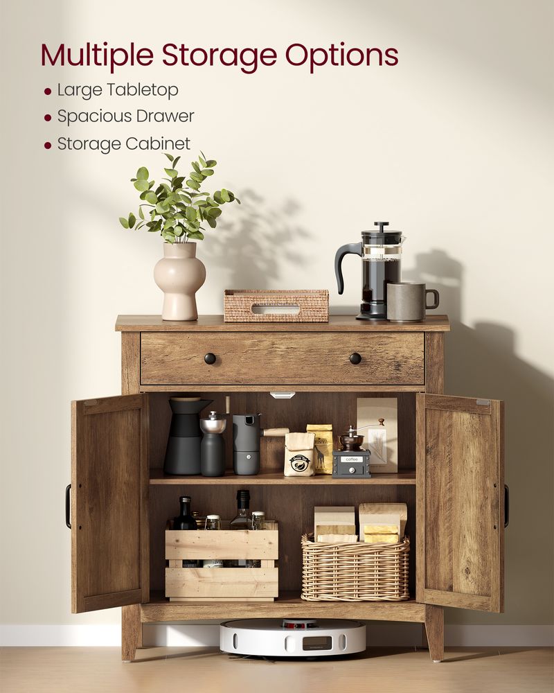 Farmhouse Buffet Cabinet | Storage Cabinet With Barn Doors