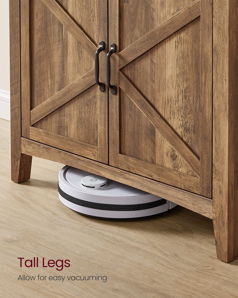 Farmhouse Buffet Cabinet | Storage Cabinet With Barn Doors