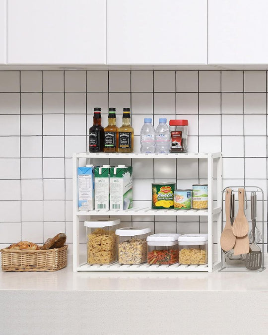 Bamboo Bathroom Shelf | 3-Tier Wall Mount or Freestanding Rack