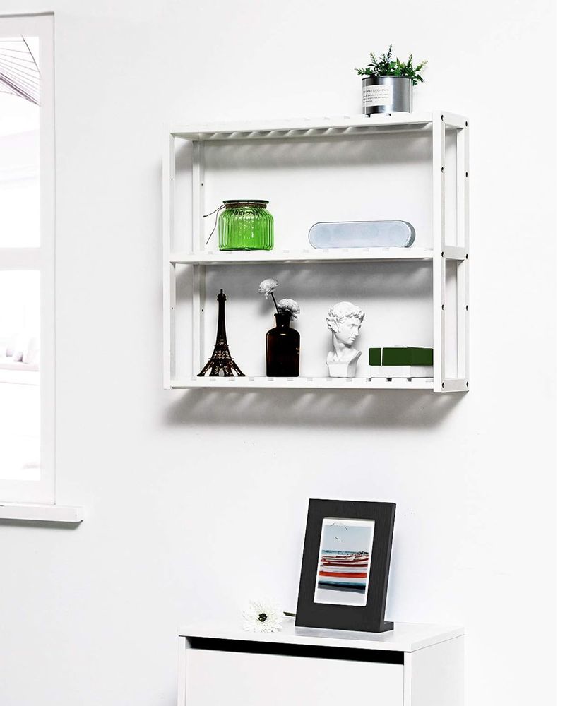 Bamboo Bathroom Shelf | 3-Tier Wall Mount or Freestanding Rack