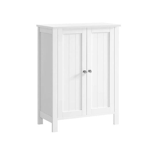 Freestanding Bathroom Cabinet | Two Doors With Adjustable Inner Shelves