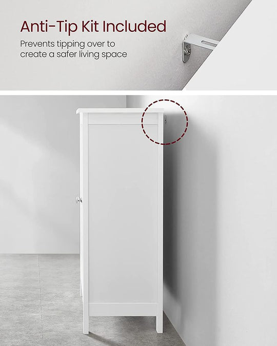 Freestanding Bathroom Cabinet | Two Doors With Adjustable Inner Shelves