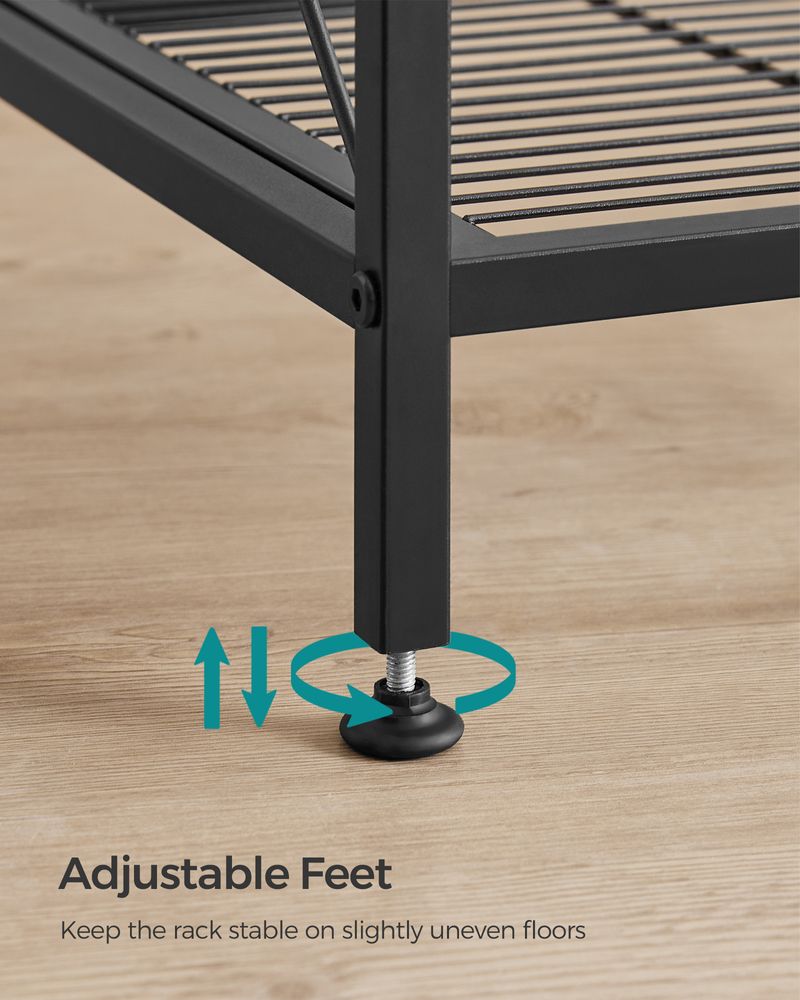 5-Tier Metal Storage Rack | X-Frame Shelving Unit