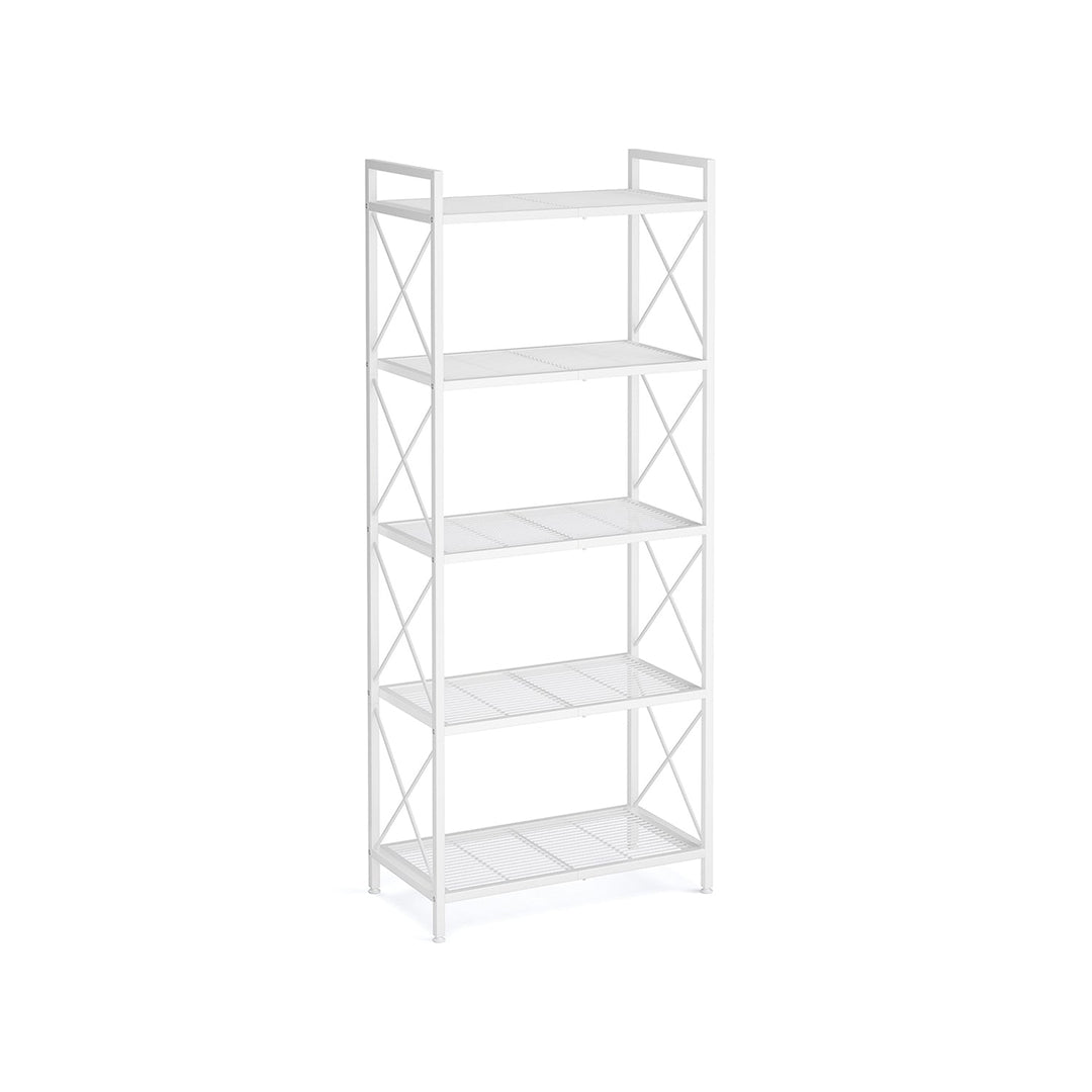5-Tier Metal Storage Rack | X-Frame Shelving Unit