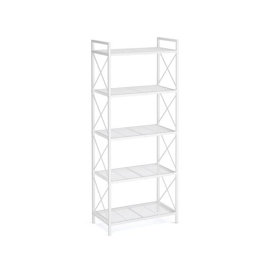 5-Tier Metal Storage Rack | X-Frame Shelving Unit