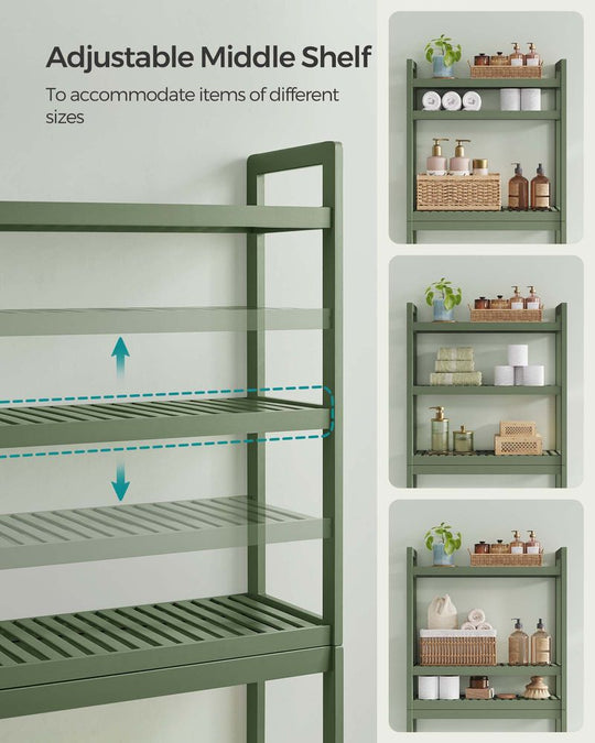 Over The Toilet Storage Shelf | Three Tier Bathroom Organizer