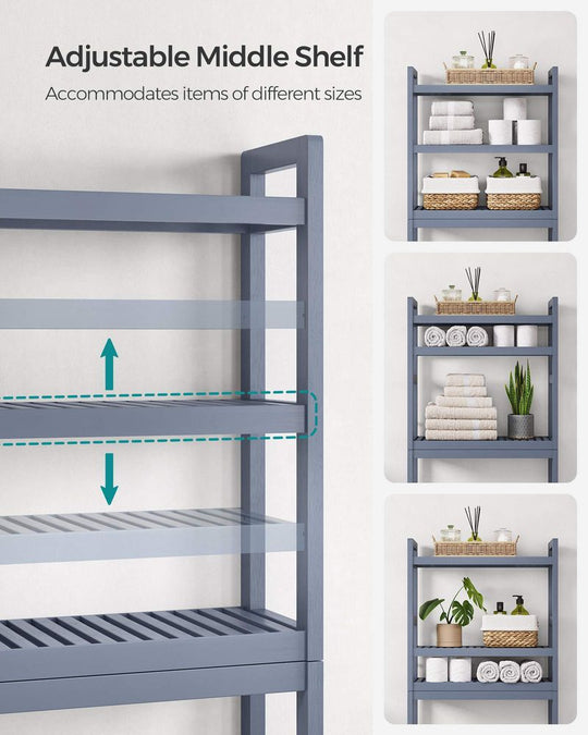Over-the-Toilet Storage Rack | 3-Tier Bathroom Organizer