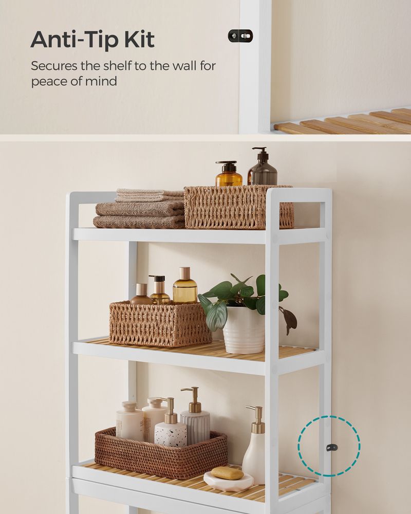 Over-the-Toilet Storage Rack | 3-Tier Bathroom Organizer