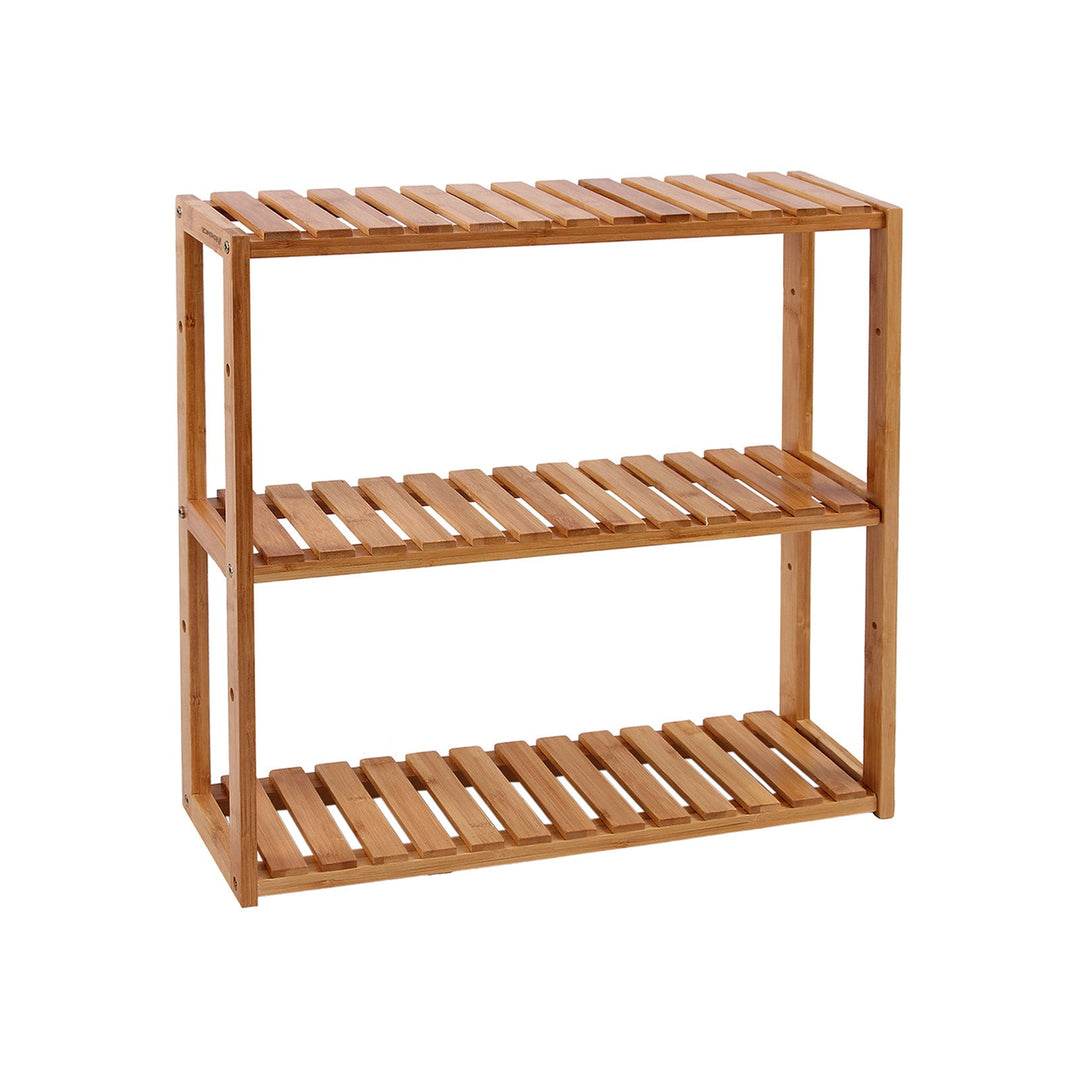 Bamboo Bathroom Shelf | 3-Tier Wall Mount or Freestanding Rack