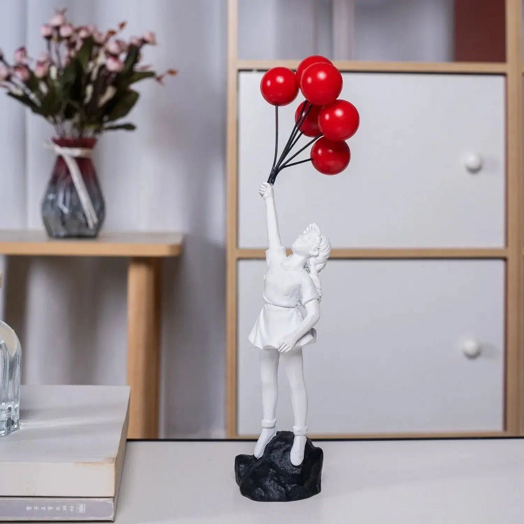 Balloon Girl Statue | Decorative Art Sculpture