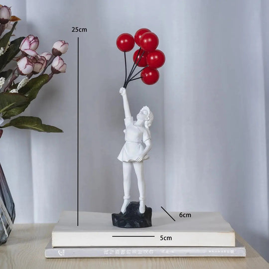 Balloon Girl Statue | Decorative Art Sculpture