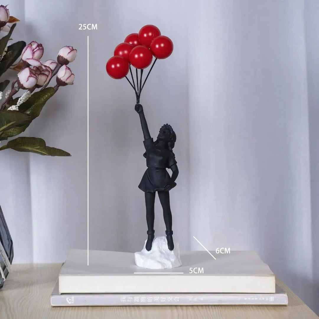 Balloon Girl Statue | Decorative Art Sculpture