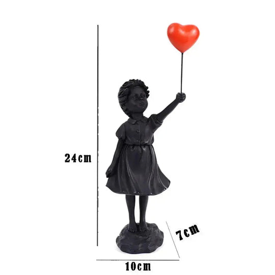 Balloon Girl Statue | Decorative Art Sculpture
