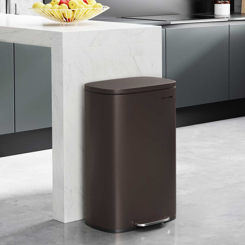 Step Pedal Trash Can | Quiet Close Lid For Kitchens