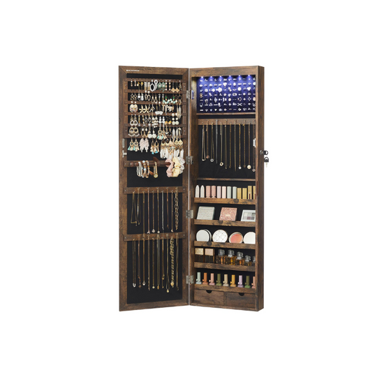 Jewelry Armoire Organizer | Full-Length Mirror Storage