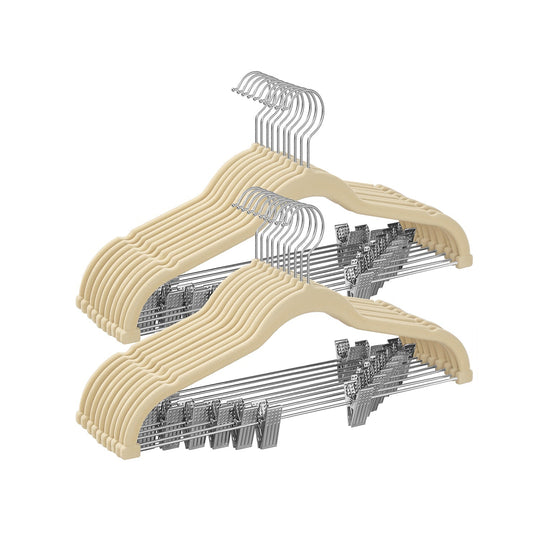 Velvet Pants Hangers | Adjustable Clips For Skirts And Trousers
