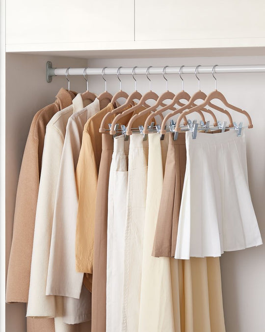 Velvet Pants Hangers | Adjustable Clips For Skirts And Trousers