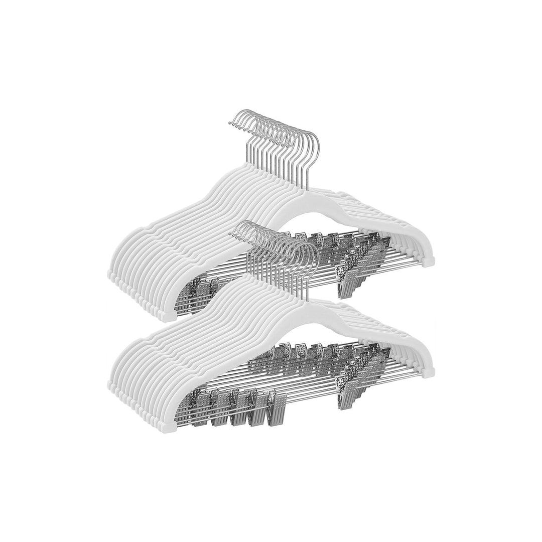 Velvet Pants Hangers | Adjustable Clips For Skirts And Trousers