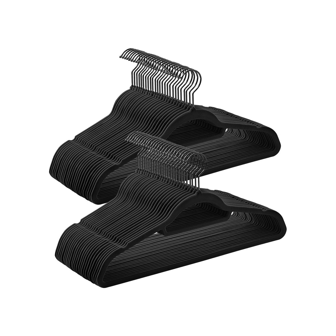 Velvet Clothes Hangers | Non Slip Space Saving Wardrobe Set