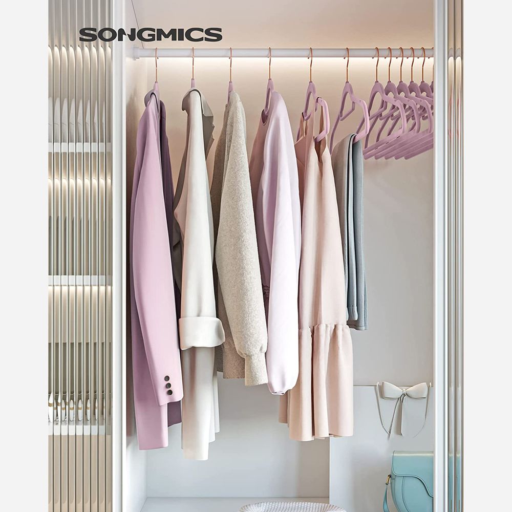 Velvet Clothes Hangers | Non Slip Space Saving Wardrobe Set