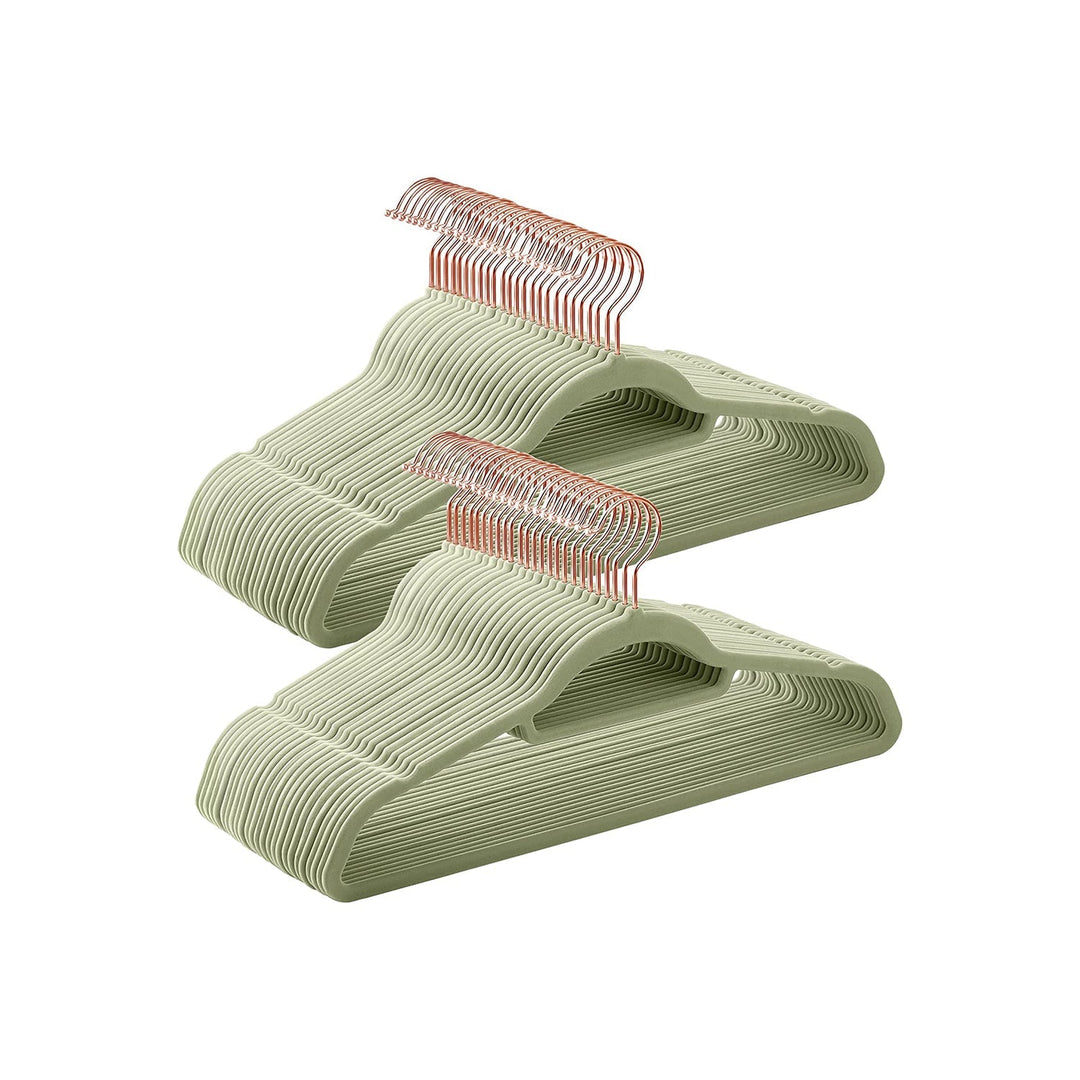 Velvet Clothes Hangers | Non Slip Space Saving Wardrobe Set