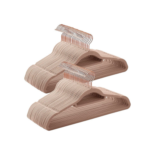 Velvet Clothes Hangers | Non Slip Space Saving Wardrobe Set
