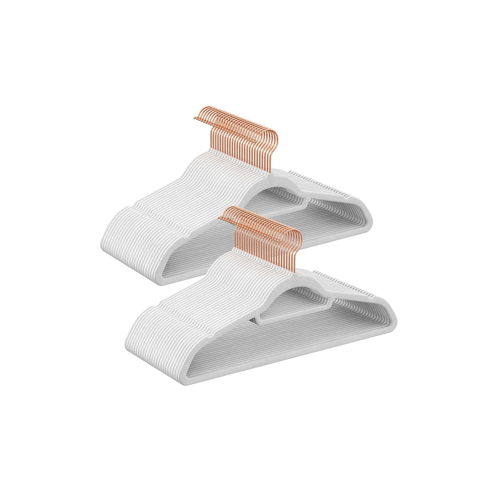 Velvet Clothes Hangers | Non Slip Space Saving Wardrobe Set