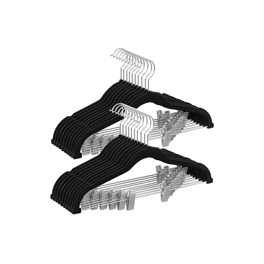 Velvet Pants Hangers | Adjustable Clips For Skirts And Trousers