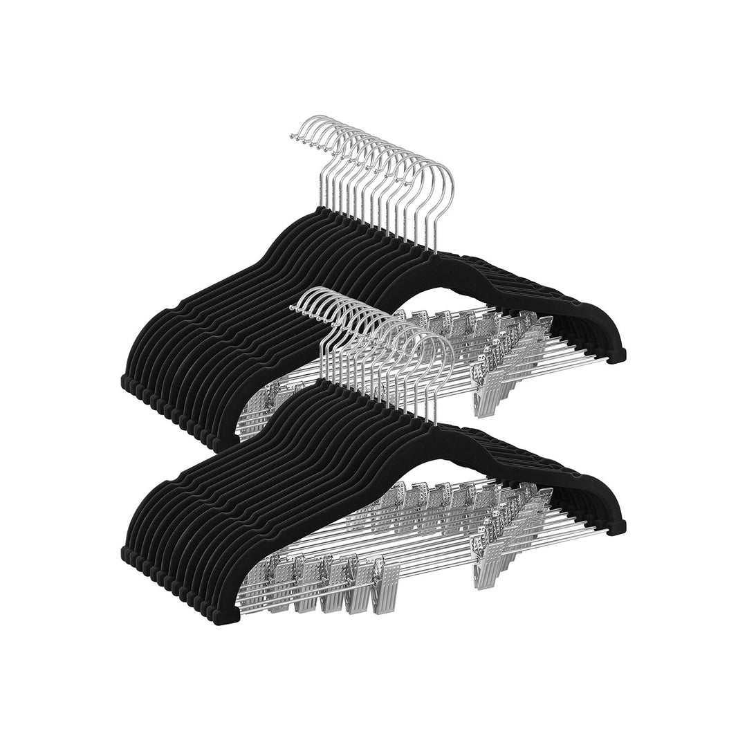 Velvet Pants Hangers | Adjustable Clips For Skirts And Trousers