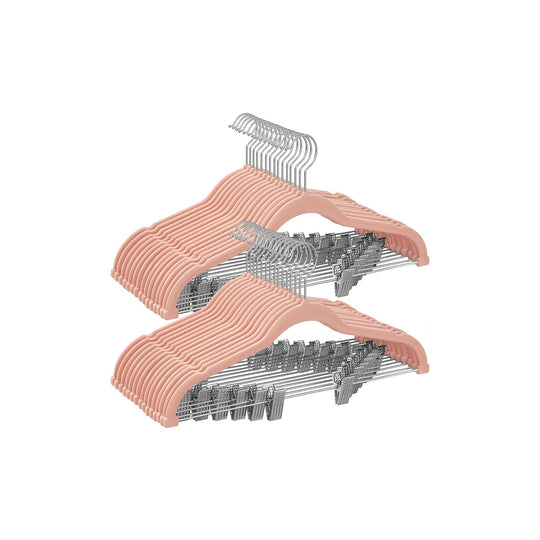 Velvet Pants Hangers | Adjustable Clips For Skirts And Trousers