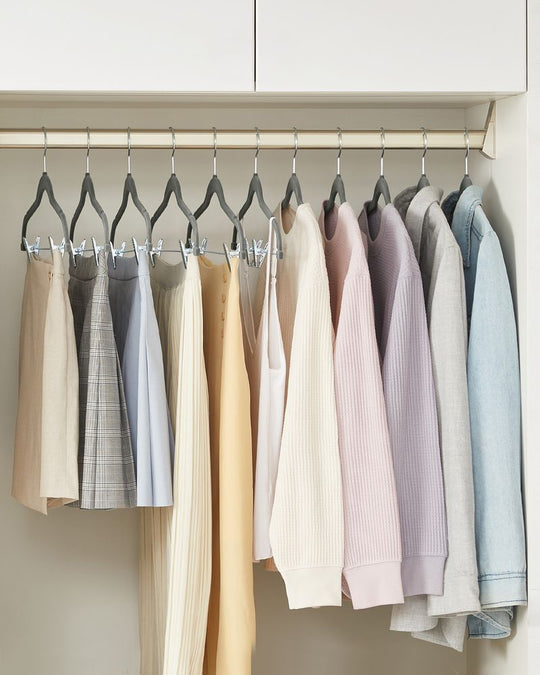 Velvet Pants Hangers | Adjustable Clips For Skirts And Trousers